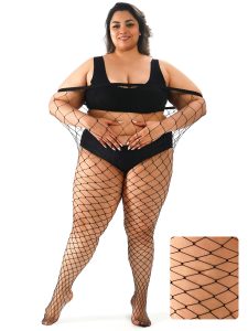 Plus Size Fishnet tights stockings Big Mesh Leggings Pantyhose for women