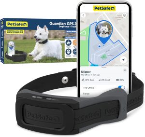 PetSafe Guardian GPS 2.0 Dog Fence + Tracking – Wireless Dog Fence with Reliable Dual Frequency GPS Tracking – Smaller Collar for All Breeds 10 lbs and Above – Subscription Required