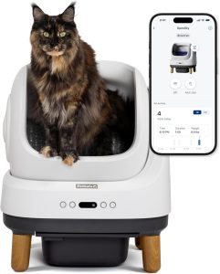 PetSafe ScoopFree OpenSky Automatic Self-Cleaning Cat Litter Box – Advanced Odor Control – App Controlled with Health Monitoring – Works with Any Litter – Up to 2 Weeks of Hands-Free Cleaning