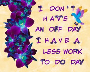 Funny Office Wall Art Print – The Flowing Orchids, With Affirmation – For Home, Office, Apartment – Art Decor For Women, Men, Co-workers