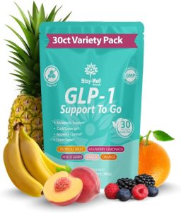 GLP-1 Supplement | Natural GLP-1 Production | GLP 1 Booster Drink Mix to Control Appetite and Cravings | Great Tasting Metabolic Support – Yerba Mate, Garcinia Cambogia, Berberine [Variety, 30ct]