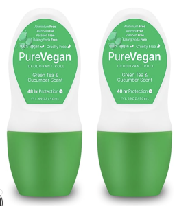 Vegan Deodorant – Cruelty Free, Aluminium Free, Long-Lasting 48h Odor Protection – Infused with Natural Citrus Oils & Vitamin E – Non-Toxic & Smooth for Women, Men & Kids, 2 Pack