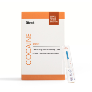 COC 150 ng/mL (4 Pack) Home Drug Testing Strips – Easy-to-use, Low Detection Cocaine Test Kit, Single Use