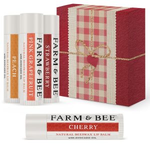 Natural Lip Balm – Gifts for Wife, Husband, Boyfriend, Girlfriend, Women, Men – Organic & Natural Ingredients – Moisturizing Lip Chapstick – Great Gift Idea for Valentines Day – 0.15oz (Pack of 4)