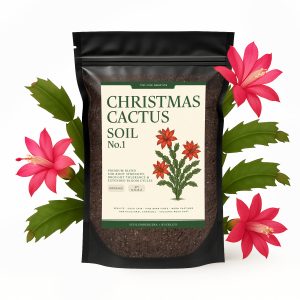 Premium Christmas Cactus Soil – Organic, Nutrient-Rich, Optimal-Draining Potting Mix for Schlumbergera – Promotes Healthy Roots, Balanced Moisture & Vibrant Blooms – Ready to Use (2 QTS)