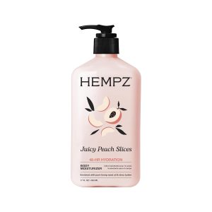 Hempz Juicy Peach Lotion, Hydrating Body Moisturizer, juicy fruit, 17 fl.oz.