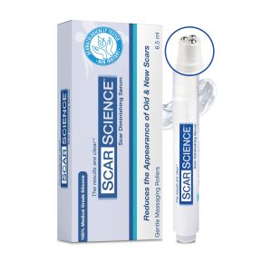 ) Silicone Scar Gel with Scar-Smoothing Tri-Roller Tip – Designed for Scar Massage – Medical-Grade Silicone for Surgical, C-Section & Acne Scars – Fragrance-Free & Hypoallergenic