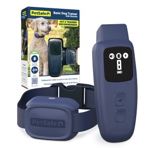 PetSafe Basic Dog Trainer with Remote – Effective Dog Training – 15 Levels of Static Correction – Waterproof Collar – Rechargeable Training Collar – Compact Remote Transmitter