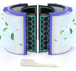 Replacement Filter – Compatible with Dyson Air Purifier, Heater & Fan HP04, TP04, DP04, TP05, DP05 Models – 360° HEPA + Activated Carbon Filter for Odor, Smoke, Dust, Dander, Pollen – Easy to Install