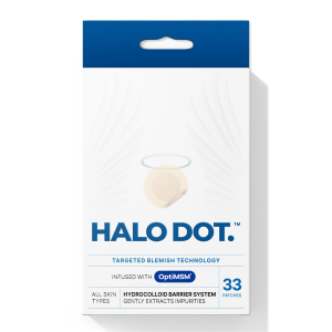 Pimple Patches for Face, Hydrocolloid Acne Patches Infused with OptiMSM Visibly Shrinks Zit & Whitehead Comes with Travel Essentials Inner Pouch (33 PATCHES)