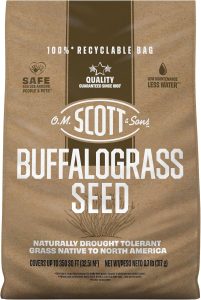 O.M. Scott and Sons Buffalograss Seed, Naturally Drought Tolerant Native Grass Seeds for Lawns, Covers up to 350 sq. ft., 0.7 lb.