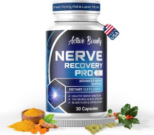 Nerve Recovery Pro – Nerve Support Supplement with Alpha Lipoic Acid, Turmeric & Acetyl-L-Carnitine – Supports Healthy Nerve Function, Circulation & Blood Flow – 30 Capsules – 1 Pack